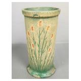 7 1/2' Red Wing cattail brushware vase-