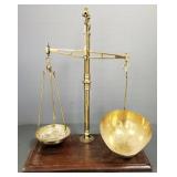 Antique brass balance scale- 19'H