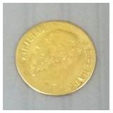 Tiny Mexican gold coin- .2g