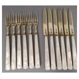 12-pc hallmarked Sheffield sterling silver dessert