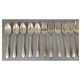 11 pcs sterling silver flatware- 8 toz total: