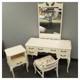 Vintage painted French style dressing table,