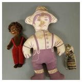 3 folk art items incl tin Ceresota advertising