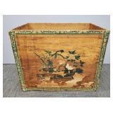 Antique Japan tea crate (as seen- no top, paper