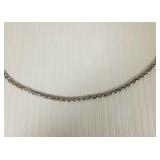 Sterling silver fancy link chain necklace- 18.9g,