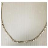 Sterling silver fancy link chain necklace- 23.2g,