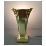Stiffel brass torchiere mantle light- 11'H