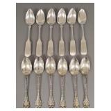 Gp coin silver & sterling silver spoons-