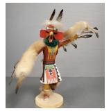 Signed brown eagle Kachina figure- 10'H