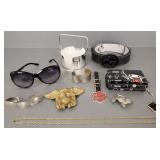 Group incl Neiman Marcus coasters, some jewelry,