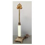 Antique akro agate lamp base- 23'T