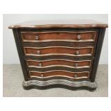 Mahogany antique style 2 drawer horizontal file