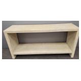 Parson style blonde wood console- 27'H 54'W 16'D