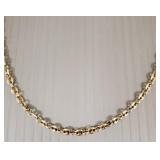 14k gold anchor link necklace: 10.7g, 16 3/4'L