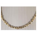 14k gold bracelet: 5.5g, 8 3/4'L (shows wear)