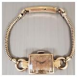 Vintage 14k rose gold ladies Gruen watch