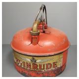 Vintage Evinrude outboard motor gas can