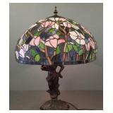 Antique style lamp w/ figural base &