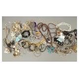 Group costume jewelry bead necklaces, etc