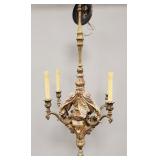 Antique style gesso Venetian style light fixture-