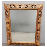 Vintage carved oak framed mirror- 34' x 43'