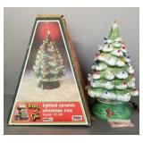 Ceramic Christmas tree w/ box- 19'H