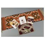Group Southwest items incl books, table runner,