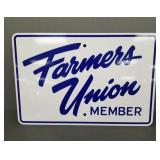 Metal Farmers Union Sign- 12' x 18'