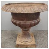 Lg cast iron urn- 26'H 26'W