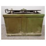 Vintage heavy iron strong box/ safe- Herring