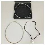 3 N.O.S. sterling silver necklaces- 17'L