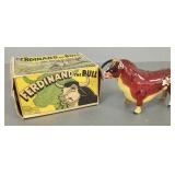 Marx tin wind-up Ferdinand the Bull toy- 1938 w/