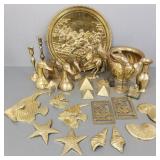 Gp Asst brass, etc articles incl 2 pair bookends-