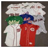 11 baseball jerseys incl Twins, Brewers, Reds,