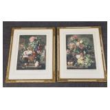 2 ornately framed pencil signed Mezzotints-