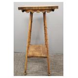 Antique oak plantstand (some top splits) 29'H