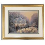 Thomas Kinkade signed & numbered print- 28'H
