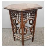 Antique oak stick & ball stand- 21'H 15 1/2'W