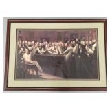 Lg framed Billiard room print- 30 1/2'H 43 1/2'W