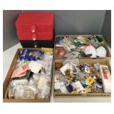 Lg Gp. jewelry, collector's pins, findings &