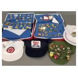 Collection of Olympic Festival, etc pins w/ cases,