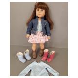 American Girl doll w/extra boots