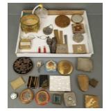 Collection vintage compacts & vanity items incl