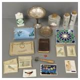 Gp incl. weighted sterling silver compote, some