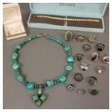 Gp jewelry incl sterling rings, bracelet, etc