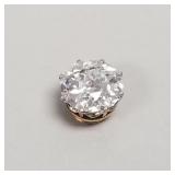 4.74 ct natural diamond set in platinum