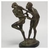 Antique Harriet W. Frishmuth 'Rhapsody' bronze