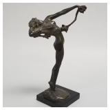 Antique Harriet W. Frishmuth 'The Vine' bronze