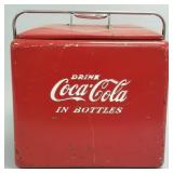 'Drink Coca Cola in Bottles' advertising cooler-