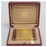 Cartier London 18k gold, enamel & diamond compact-